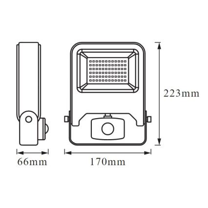 Ledvance - LED projektør med sensor ENDURA LED/30W/230V IP44