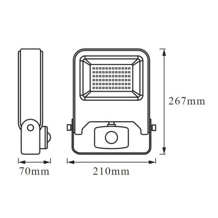 Ledvance - LED projektør med sensor ENDURA LED/50W/230V IP44