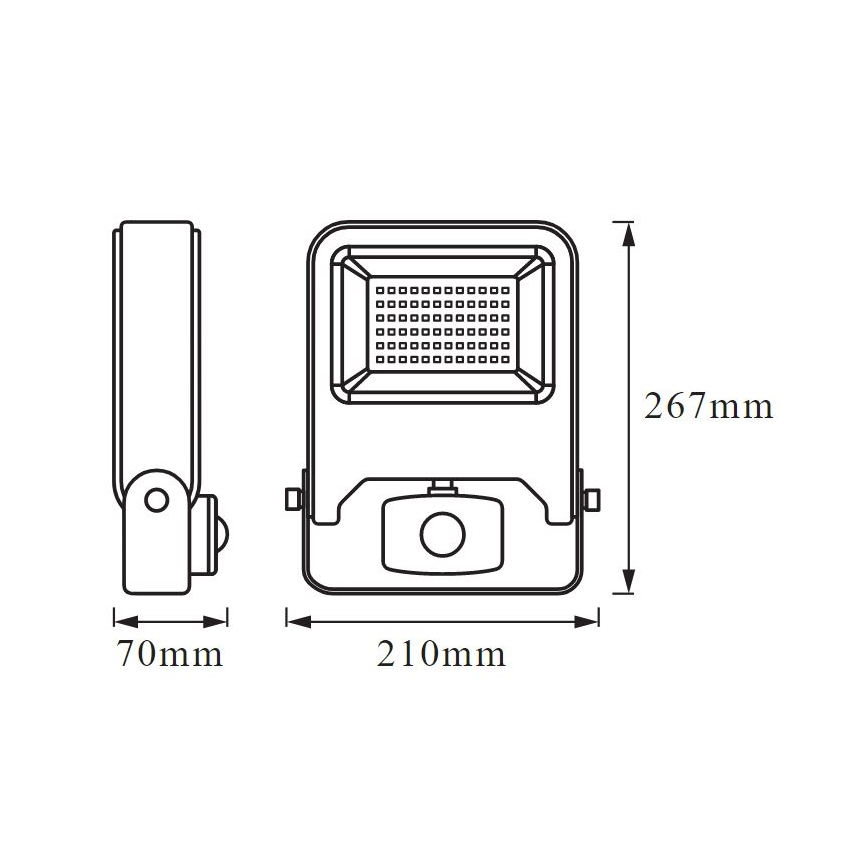Ledvance - LED projektør med sensor ENDURA LED/50W/230V IP44