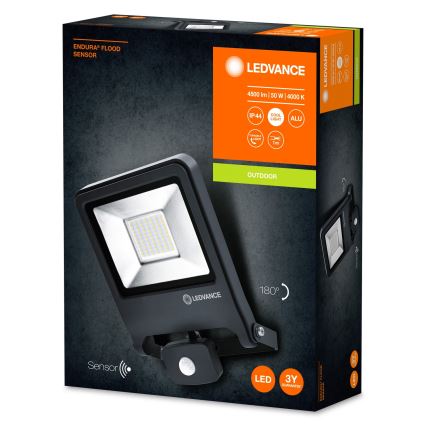 Ledvance - LED projektør med sensor ENDURA LED/50W/230V IP44