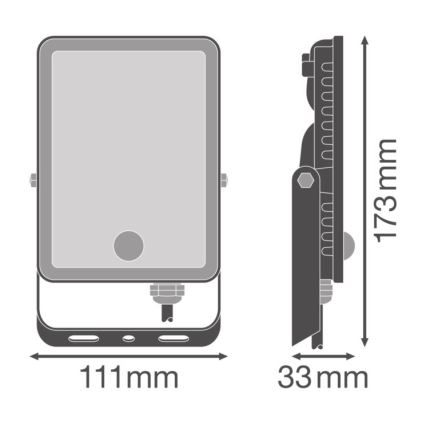 Ledvance - LED Væghængt projektør med sensor FLOODLIGHT LED/20W/230V IP65