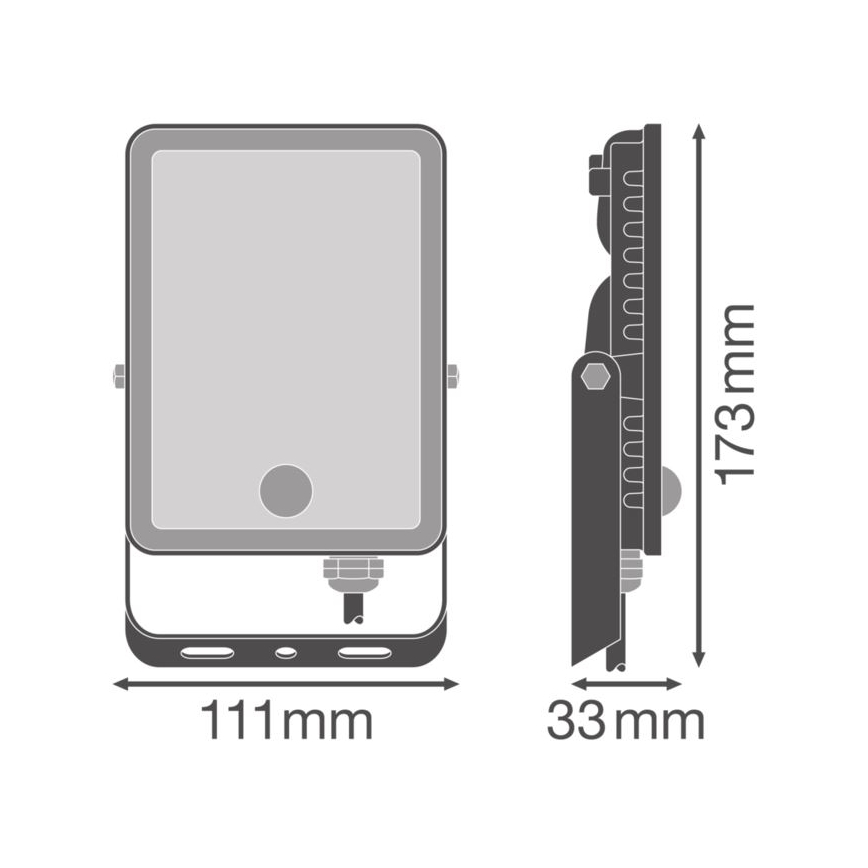 Ledvance - LED Væghængt projektør med sensor FLOODLIGHT LED/20W/230V IP65