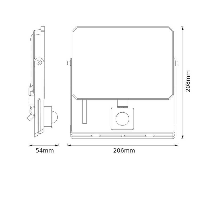 Ledvance - LED-projektør med sensor FLOODLIGHT LED/50W/230V 4000K IP65
