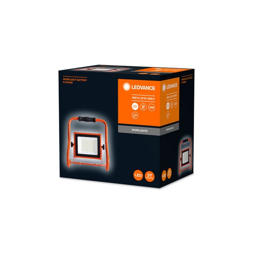 Ledvance - LED projektør R-STAND LED/20W/5V IP44