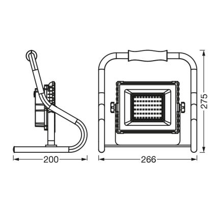 Ledvance - LED projektør R-STAND LED/20W/5V IP44