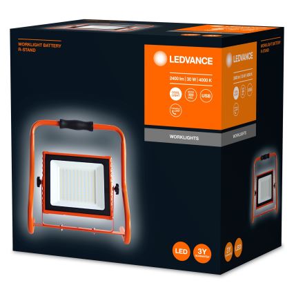 Ledvance - LED projektør R-STAND LED/30W/5V IP44