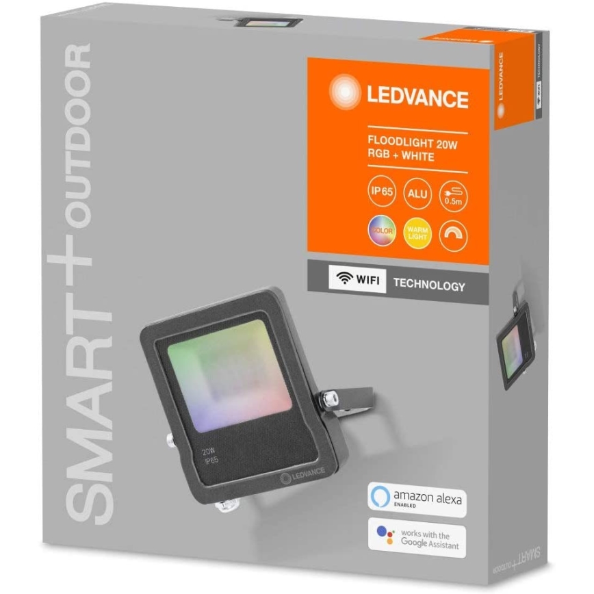 Ledvance - LED projektør RGB SMART+ FLOOD LED/20W/230V IP65 Wi-Fi