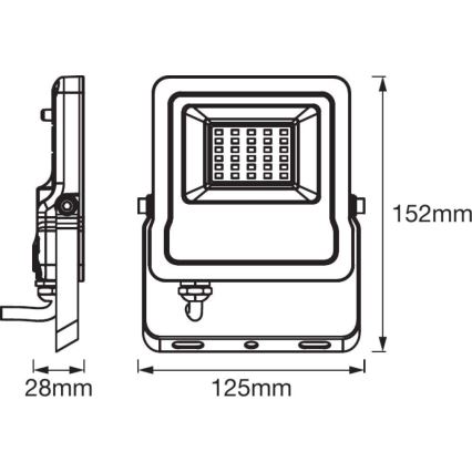 Ledvance - LED projektør RGBW-farver SMART+ FLOOD LED/10W/230V IP65 Wi-Fi