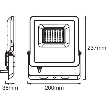 Ledvance - LED projektør SMART+ FLOOD LED/50W/230V IP65 Wi-Fi