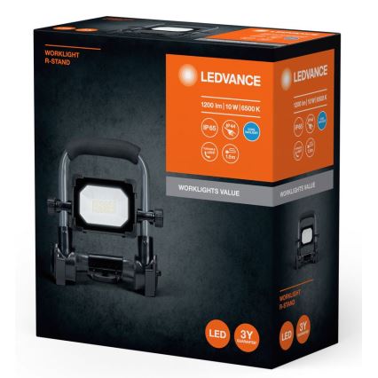 Ledvance - Udendørs LED projektør WORKLIGHT R-STAND LED/10W/230V 6500K IP65