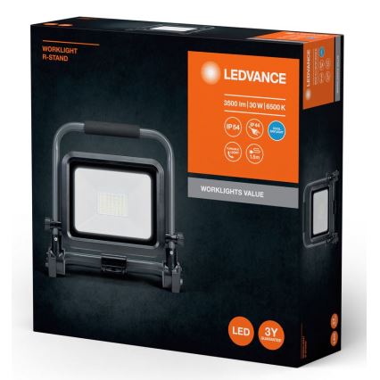 Ledvance - Udendørs LED projektør WORKLIGHT R-STAND LED/30W/230V 6500K IP54