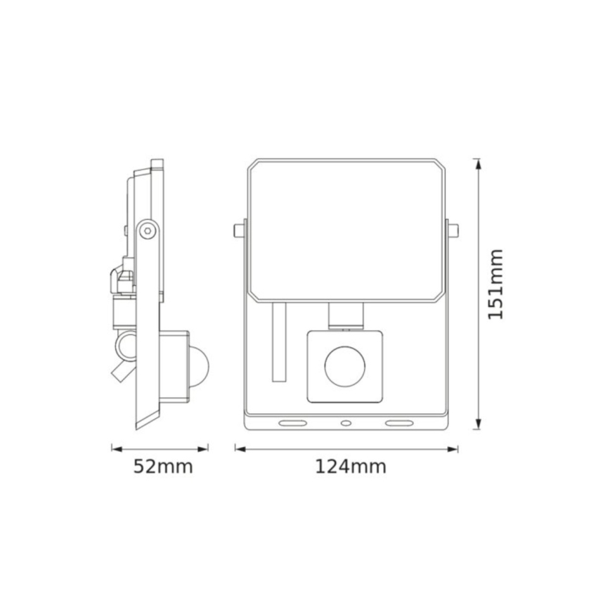 Ledvance - LED-projektør med bevægelses- og skumringssensor FLOODLIGHT LED/20W/230V 4000K IP65