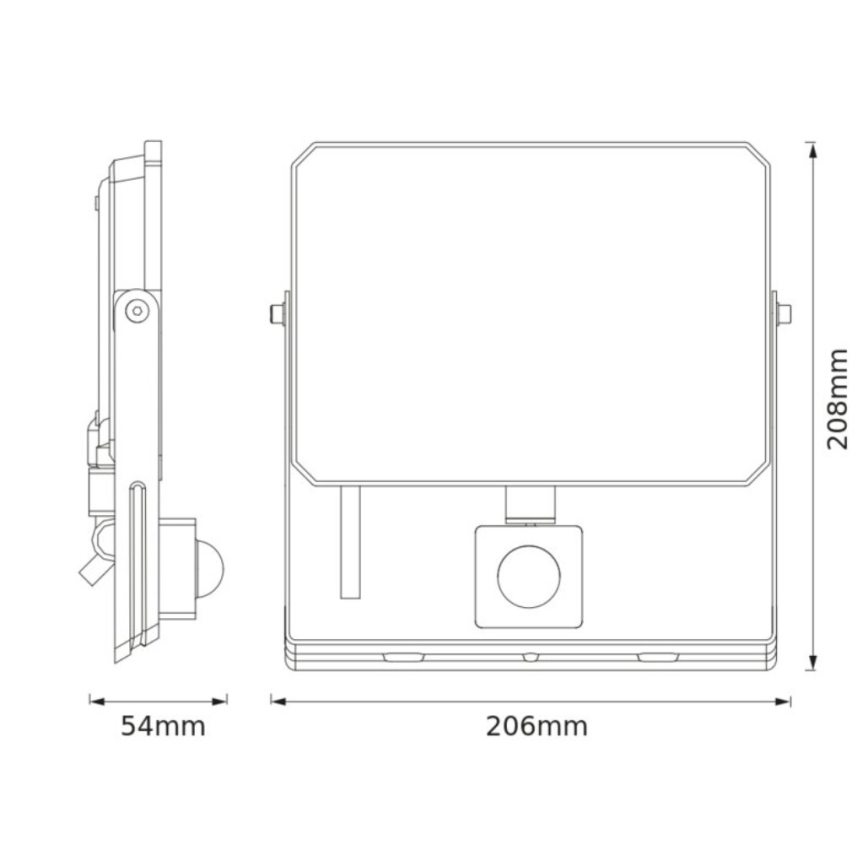 Ledvance - LED-reflektor med bevægelses- og skumringssensor FLOODLIGHT LED/50W/230V 3000K IP65