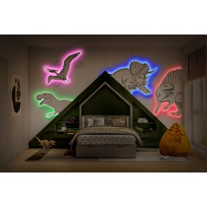 Ledvance - LED RGB dæmpbar FLEX-strimmel 5m LED/10W/230V + fjernbetjening