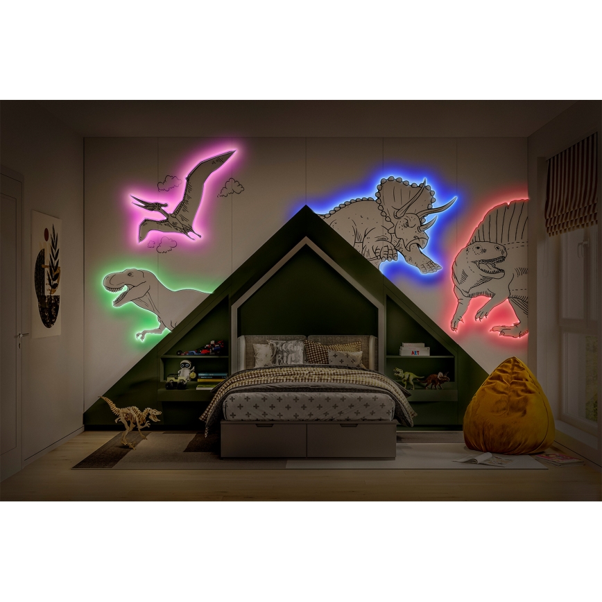 Ledvance - LED RGB dæmpbar FLEX-strimmel 5m LED/10W/230V + fjernbetjening