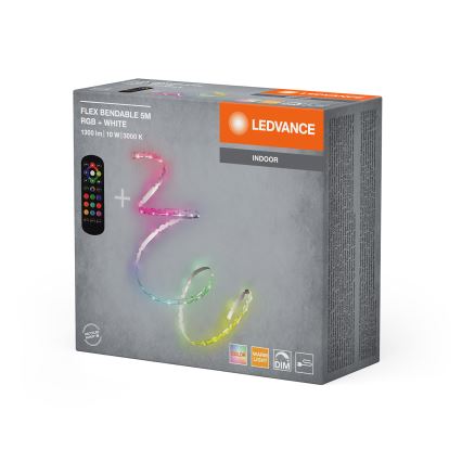 Ledvance - LED RGB dæmpbar FLEX-strimmel 5m LED/10W/230V + fjernbetjening