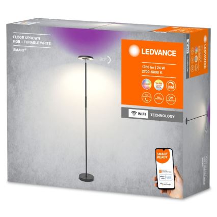 Ledvance - LED RGBW dæmpbar gulvlampe SMART+ FLOOR LED/24W/230V 2700-5000K Wi-Fi