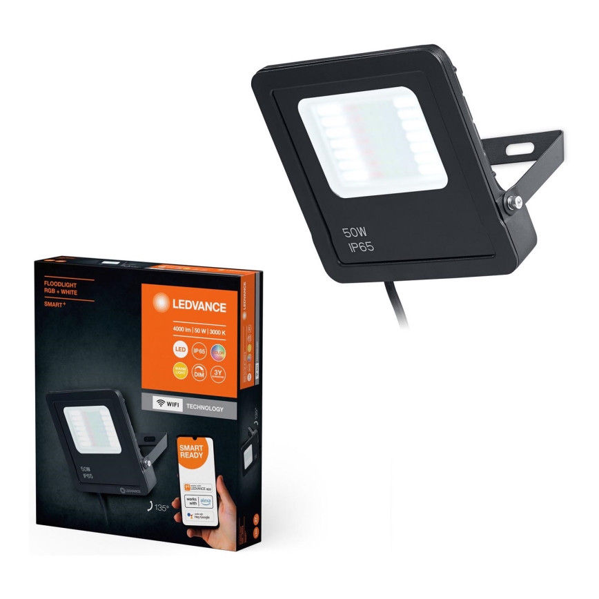 Ledvance - LED RGBW Dæmpbar udendørs projektør SMART+ FLOODLIGHT LED/50W/230V IP65 Wi-Fi