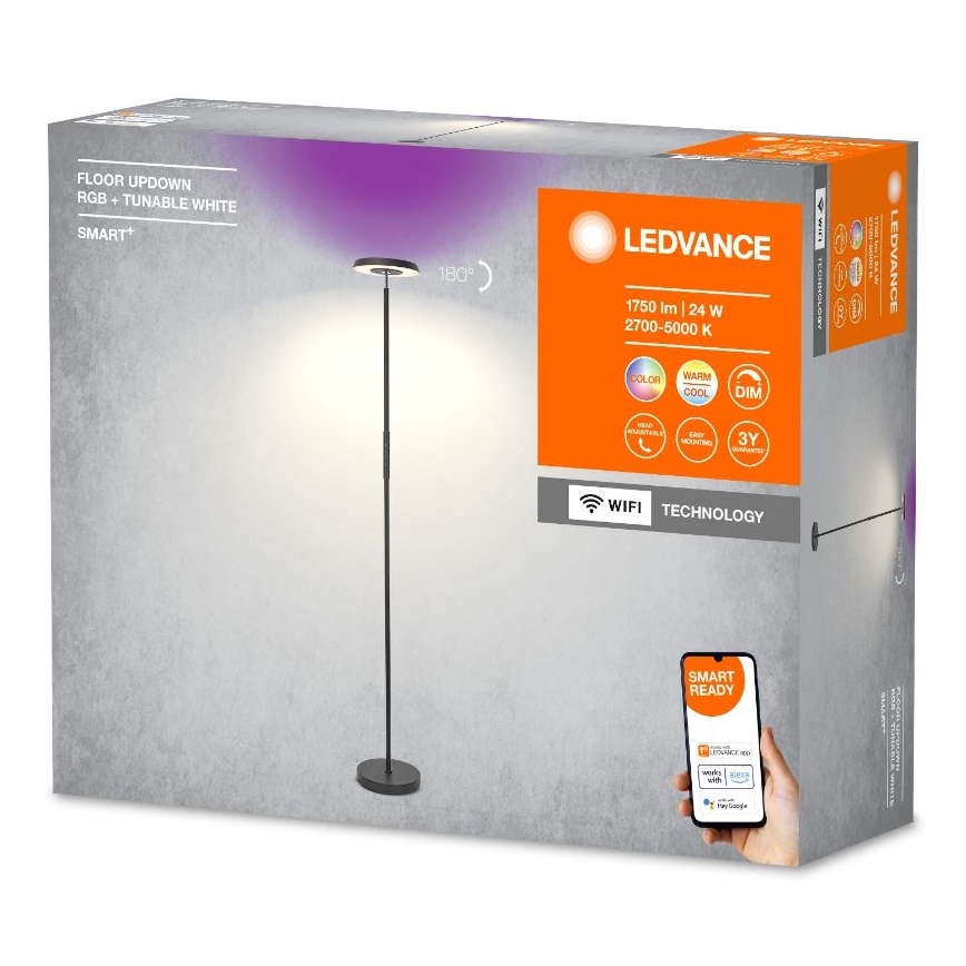 Ledvance - LED RGBW Gulvlampe dæmpbar SMART+ FLOOR LED/13,5W/230V 2700-5000K Wi-Fi