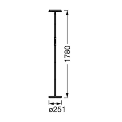 Ledvance - LED RGBW Gulvlampe dæmpbar SMART+ FLOOR LED/13,5W/230V 2700-5000K Wi-Fi