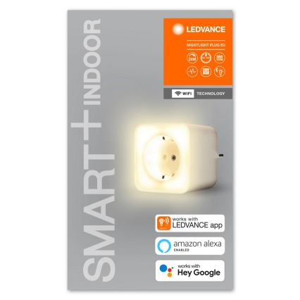 Ledvance - LED smart-stikkontakt med lys dæmpbar SMART+ PLUG 3680W Wi-Fi