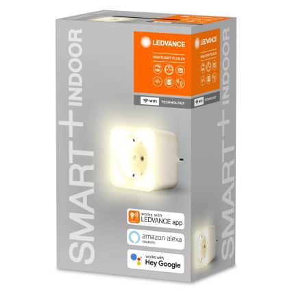 Ledvance - LED smart-stikkontakt med lys dæmpbar SMART+ PLUG 3680W Wi-Fi