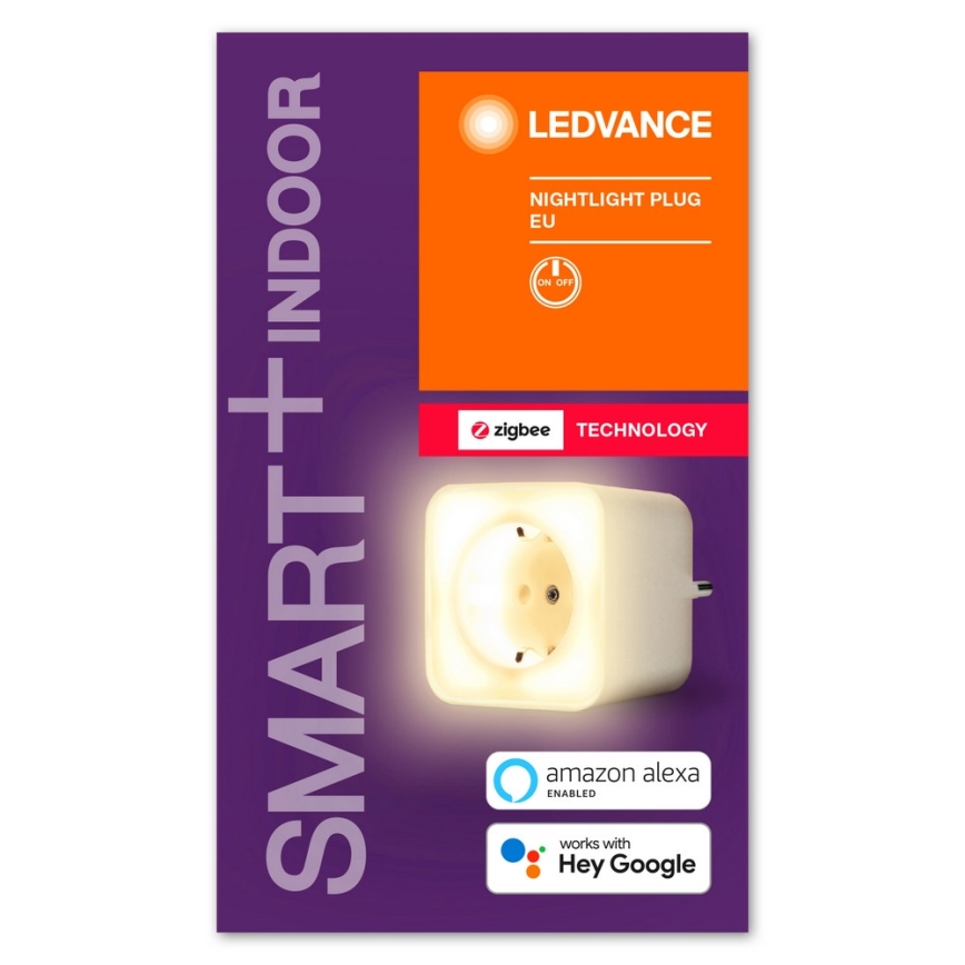 Ledvance - LED smart-stikkontakt med lys SMART+ PLUG 3680W