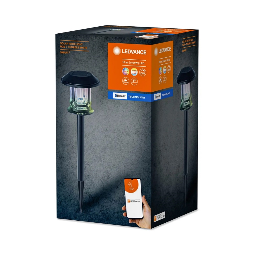 Ledvance - LED solcellelampe dæmpbar RGBW-farver SMART+ SOLAR LED/0,12W/3,2V 3000-6500K IP44