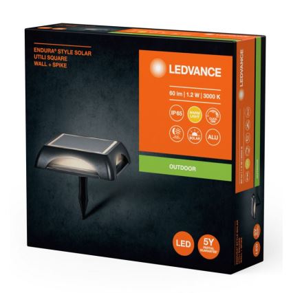 Ledvance - LED Dæmpbar soldrevet lampe ENDURA STYLE SOLAR LED/1,2W/3,7V 2000 mAh IP65