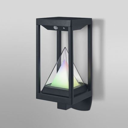 Ledvance - Soldrevet LED væglampe med sensor m. RGB-farver dæmpbar SMART+ ALPS LED/6W/3,7V 2200 mAh 3000K IP44
