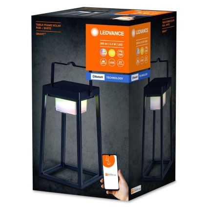 Ledvance - LED solcellelampe m. RGBW-farver dæmpbar SMART+ TABLE LED/2,5W/3,7V 2200 mAh IP44