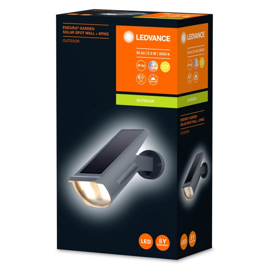 Ledvance - LED solcellelampe med RGB-farver ENDURA LED/0,5W/3,6V 1200 mAh IP44