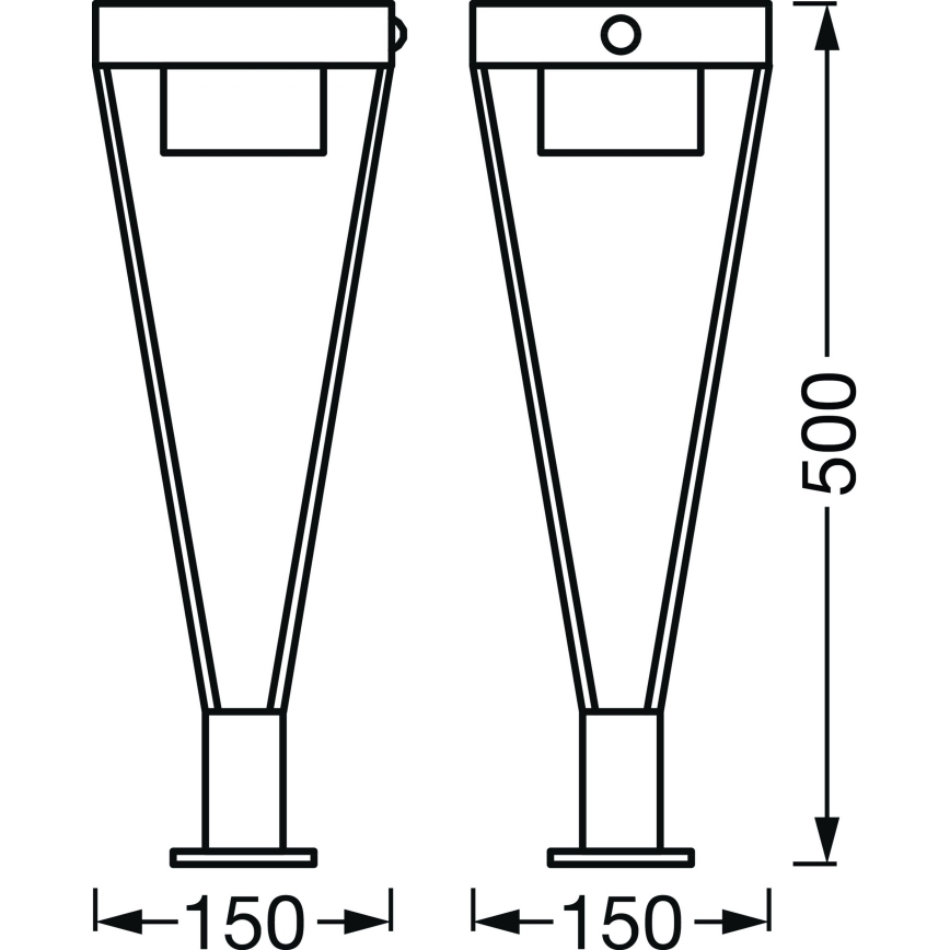 Ledvance - LED solcellelampe med sensor BOUQUET LED/6W/3,7V 2200 mAh IP44