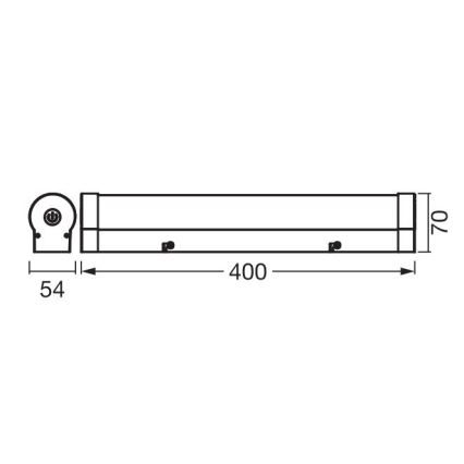 Ledvance - LED spejllampe m. touch-funktion dæmpbar ORBIS TUBE LED/9W/230V 40 cm 3000/4000K IP44