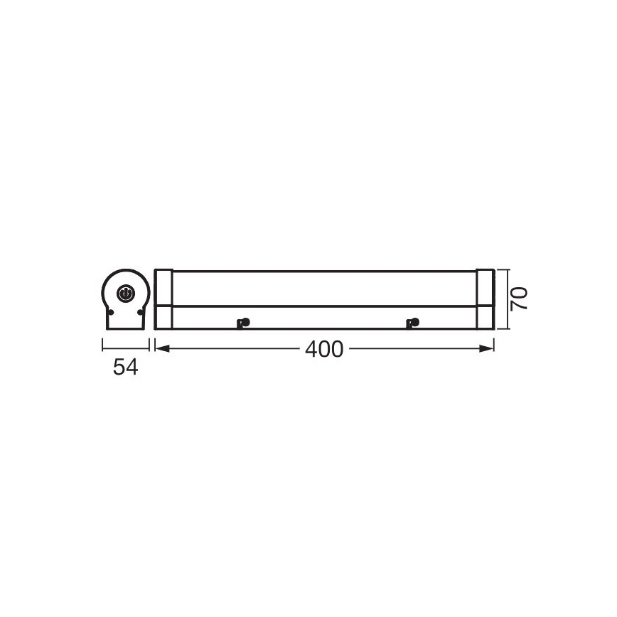Ledvance - LED spejllampe m. touch-funktion dæmpbar ORBIS TUBE LED/9W/230V 40 cm 3000/4000K IP44