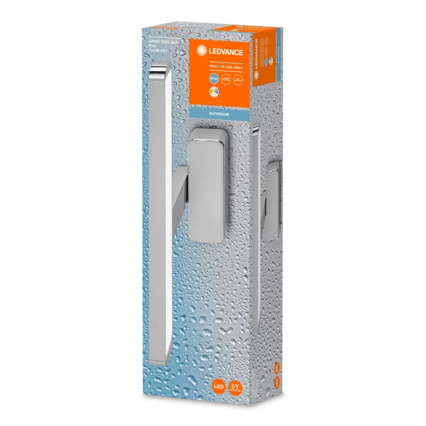 Ledvance - LED spejllampe til badeværelse DISC BAR LED/7W/230V 3000/4000K IP44