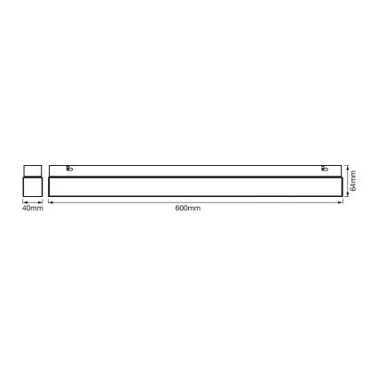 Ledvance - LED spejllampe til badeværelse SQUARE LED/14W/230V IP44 3000/4000K CRI 90 Ra