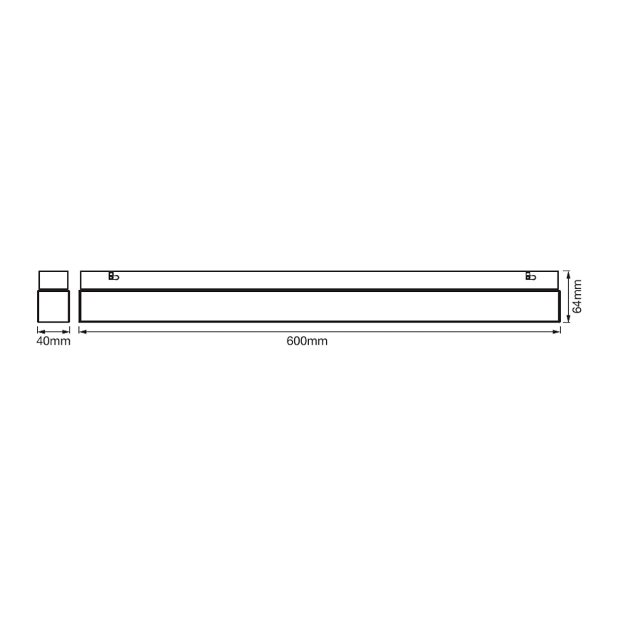 Ledvance - LED spejllampe til badeværelse SQUARE LED/14W/230V IP44 3000/4000K CRI 90 Ra