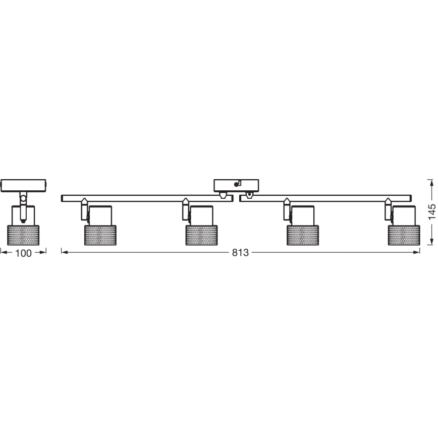 Ledvance - LED Spotlys DECOR CORK 4xGU10/3,4W/230V