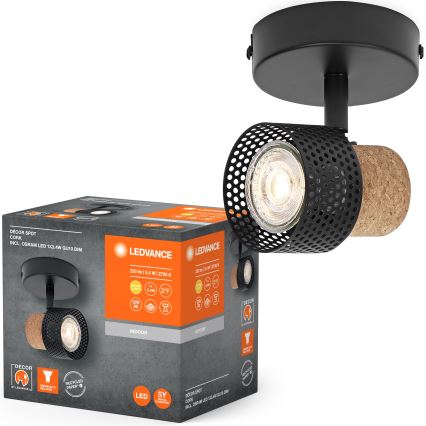 Ledvance - LED spotlampe DECOR CORK 1xGU10/3,4W/230V