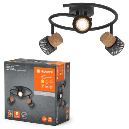 Ledvance - LED spotlampe DECOR CORK 3xGU10/3,4W/230V