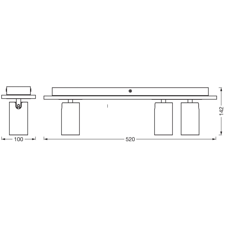 Ledvance - LED spotlampe DECOR MERCURY 3xGU10/3,4W/230V