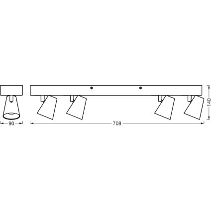 Ledvance - LED spotlampe DECOR NEPTUNE LED/27W/230V