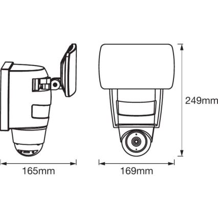 Ledvance - LED spotlampe med sensor og kamera SMART+ LED/24W/230V IP44 Wi-Fi