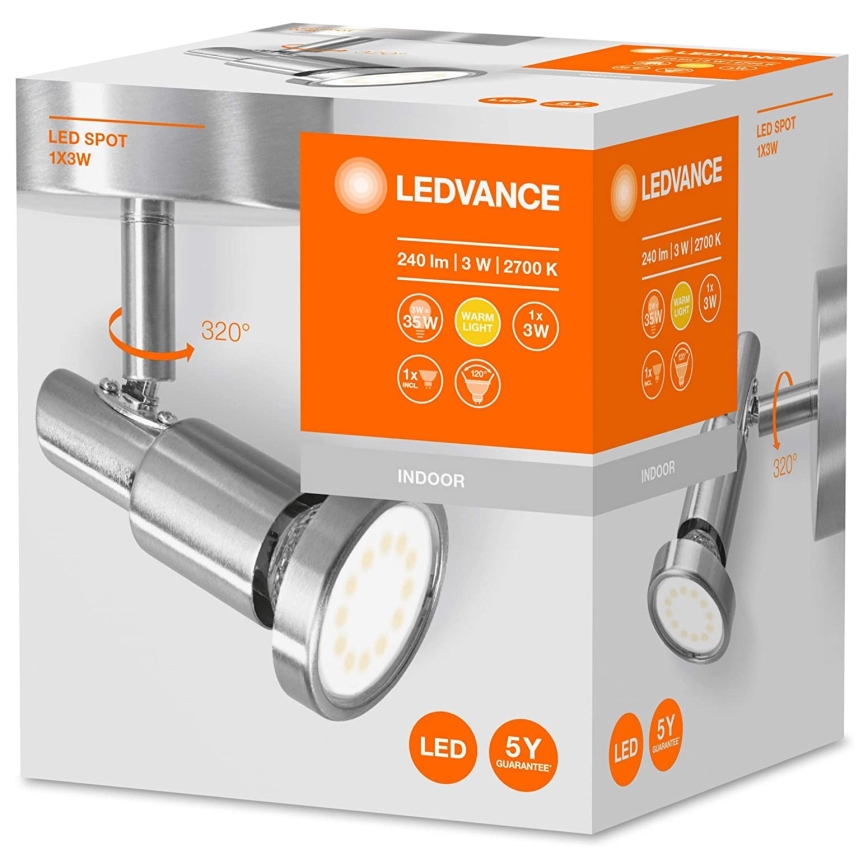 Ledvance - LED spotlampe SPOT 1xGU10/3W/230V