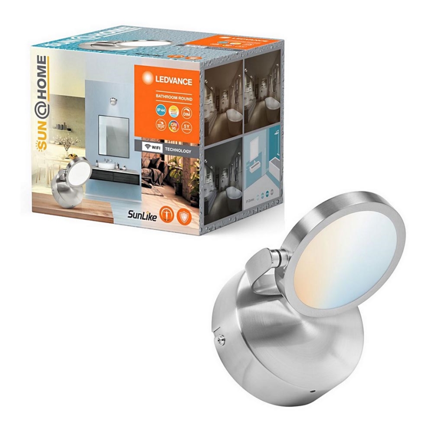 Ledvance - LED spotlampe til badeværelse dæmpbar SUN@HOME LED/7,5W/230V 2200-5000K CRI 95 Wi-Fi IP44
