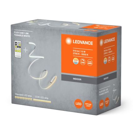 Ledvance - LED strip dæmpbar FLEX COB 1,5 m LED/13W/230V 2700-6500K + fjernbetjening