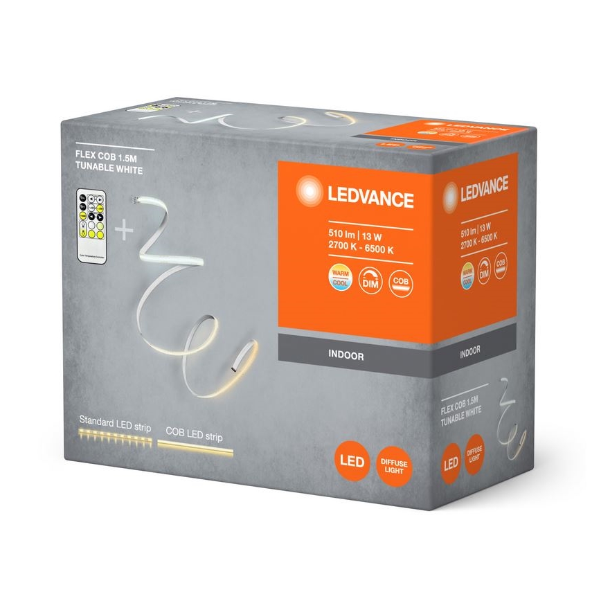 Ledvance - LED strip dæmpbar FLEX COB 1,5 m LED/13W/230V 2700-6500K + fjernbetjening