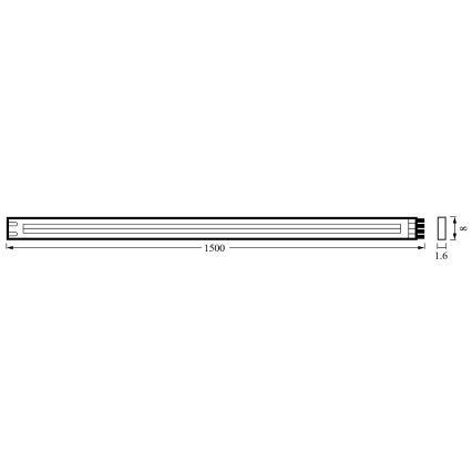 Ledvance - LED strip FLEX COB 1,5 m LED/7,5W/230V