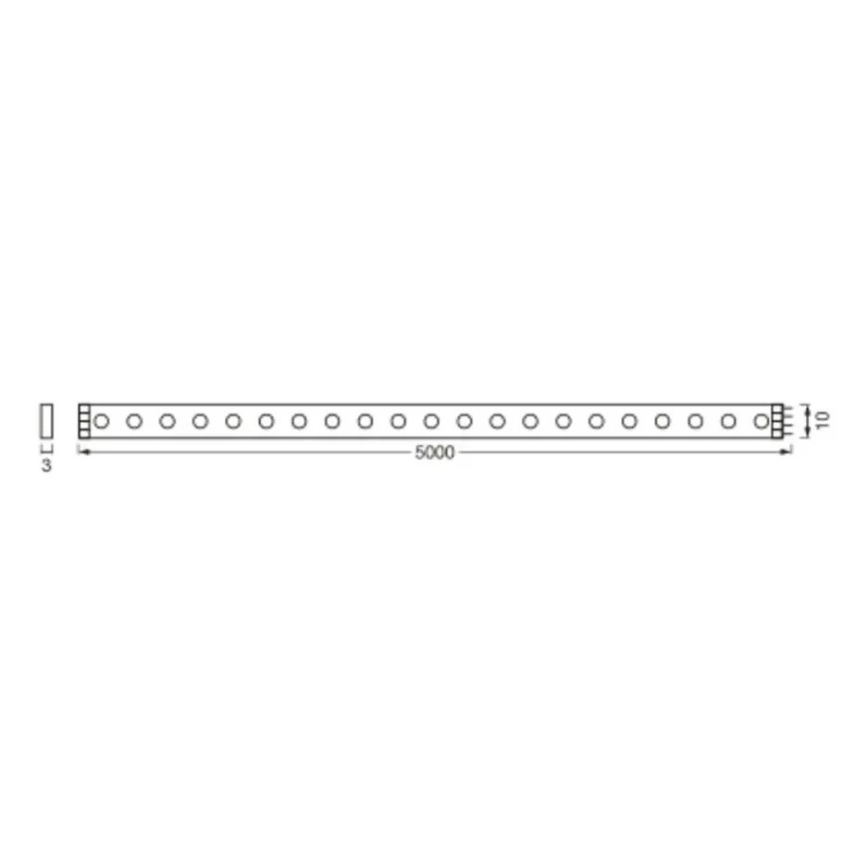 Ledvance - LED strip m. RGB-farver dæmpbar FLEX AUDIO 5 m LED/20W/230V + fjernbetjening